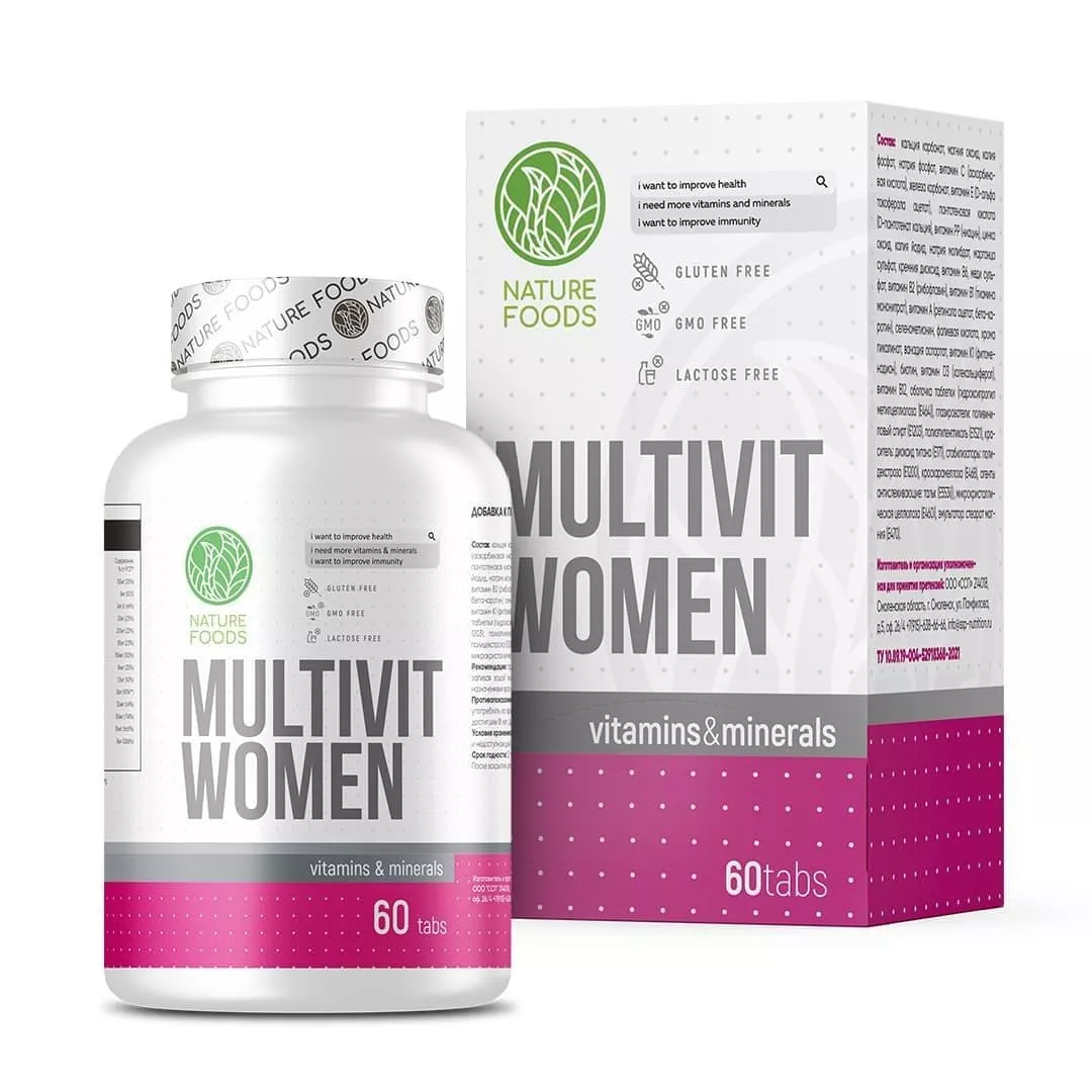 Nature Foods Multi WoMen 60 tabs фото