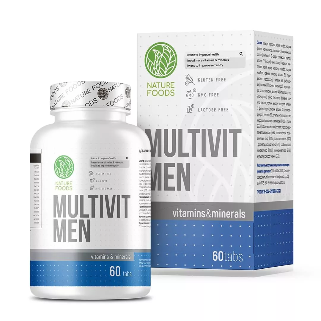 Nature Foods Multi Men 60 tabs фото