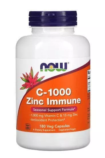 NOW C-1000 Zinc Immune 180 vcaps