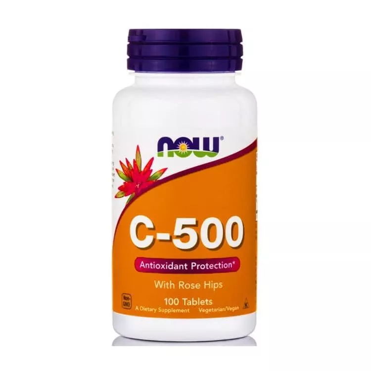 NOW Vitamin C-500 with Rose Hips 100 tabs(неверная)