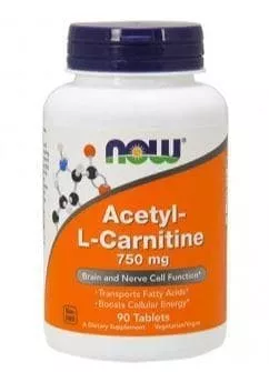 NOW Acetyl L-Carnitine 750mg 90 tabs