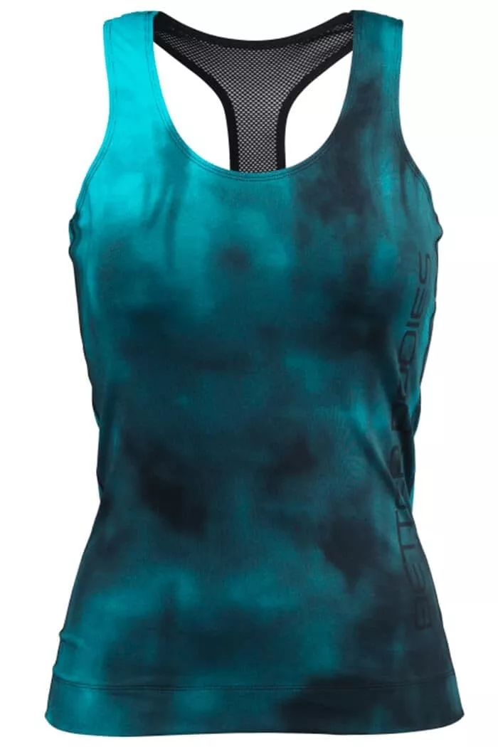 Better Bodies Grunge T-back Майка спортивная голубая