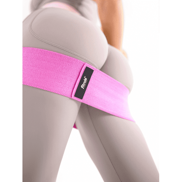 FitRule Фитнес резинка тканевая (41 кг, розовая)