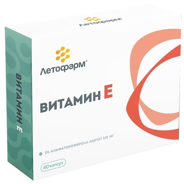 LetoPharm Vitamin E 40caps фото