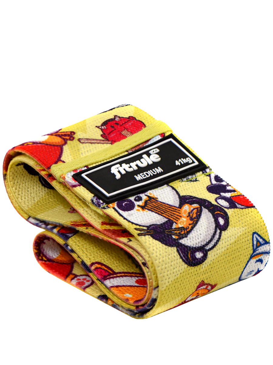 FitRule Фитнес резинка тканевая Принтованая (Спагетти 41кг)