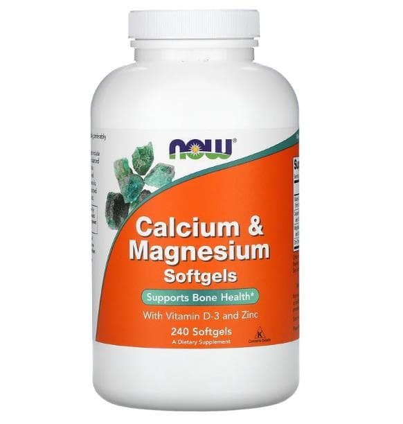 NOW Calcium-Magnesium + D 240 sof фото