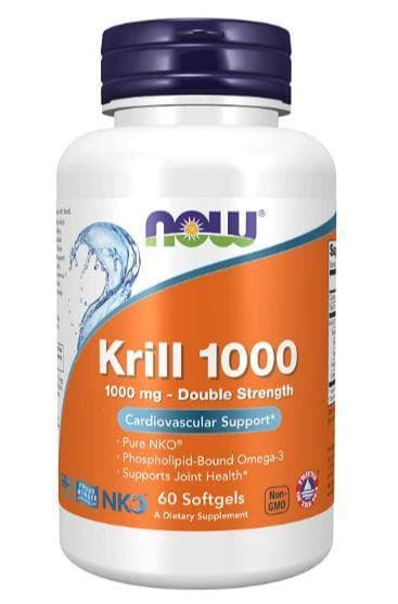 NOW Krill Oil 1000mg 60 sgels фото