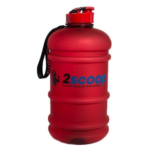 2scoop Бутыль 2.2 L прорезиненный крышка щелчок (Красный) фото