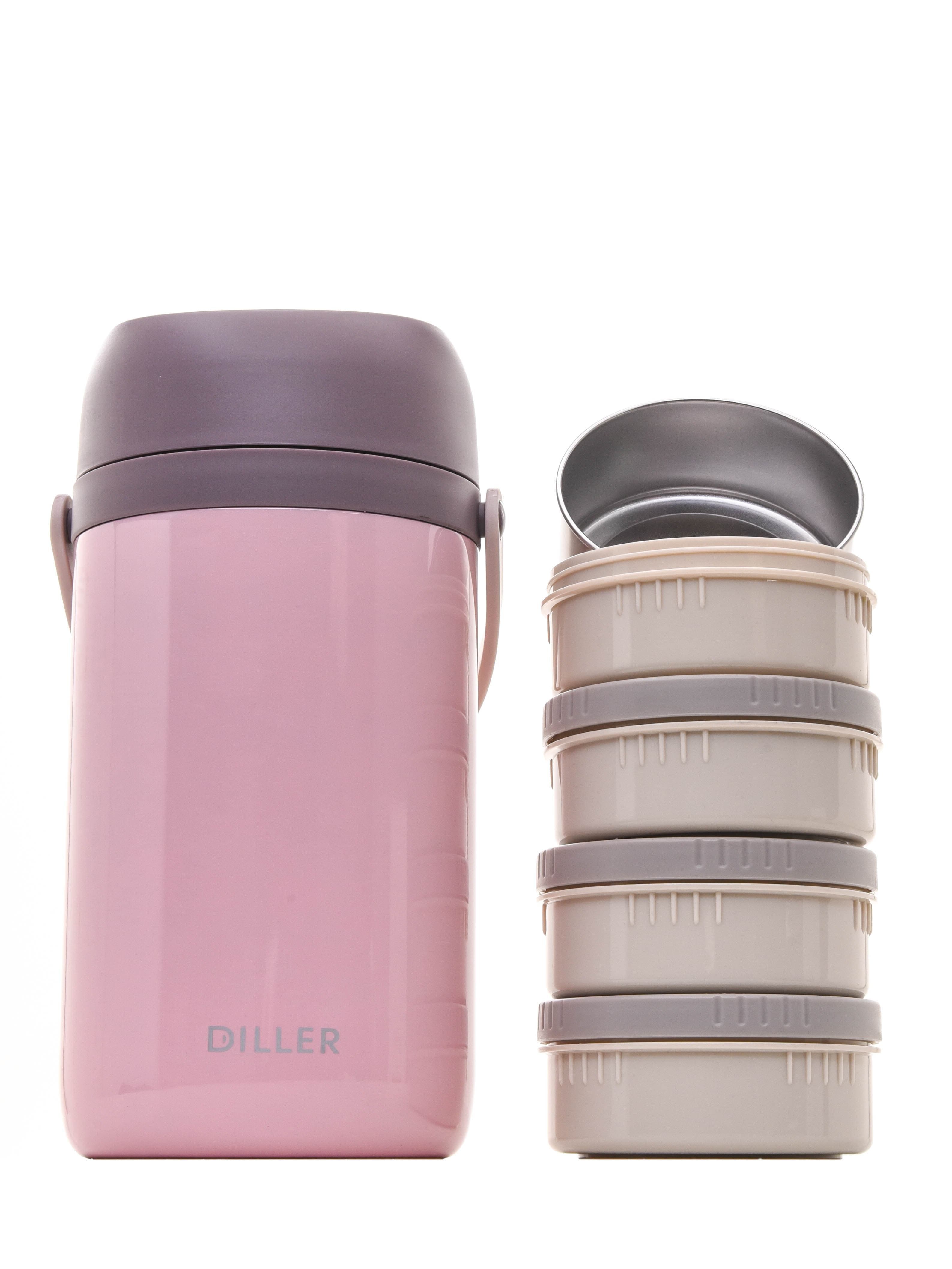 Термоконтейнер для еды Diller 8926 2400 ml (Розовый) фото