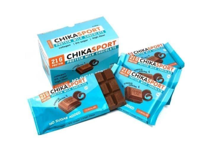 CHIKALAB Молочный Шоколад с Шоколадной Начинкой 100g ( 4x )