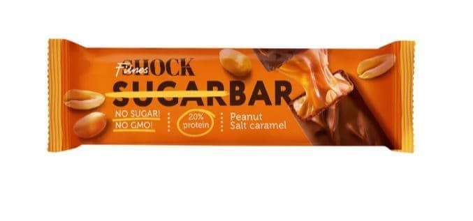 FitnesShock Батончик Глазированный Соленая Карамель-Арахис 50g