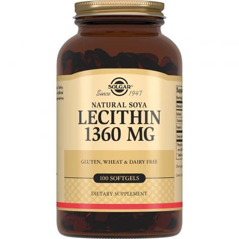 Solgar Lecithin 1360 mg 100 softgel фото