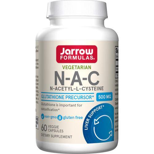 Jarrow Formulas N-A-C (N-Acetyl-L-Cysteine) 500mg 60 vcaps