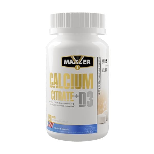 Maxler Calcium Citrate + D3 120 tabs