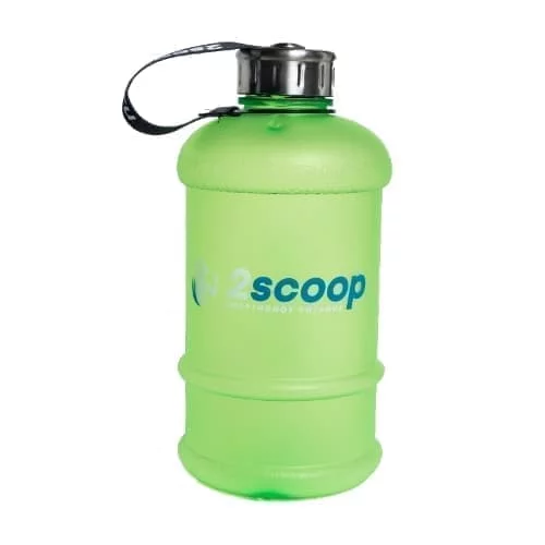 2scoop Бутыль 2.2 L прорезиненный металлическая крышка (Зелёный) фото