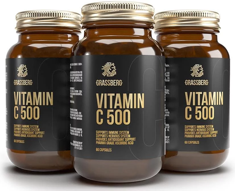 GRASSBERG Vitamin C 500 mg 60 caps фото