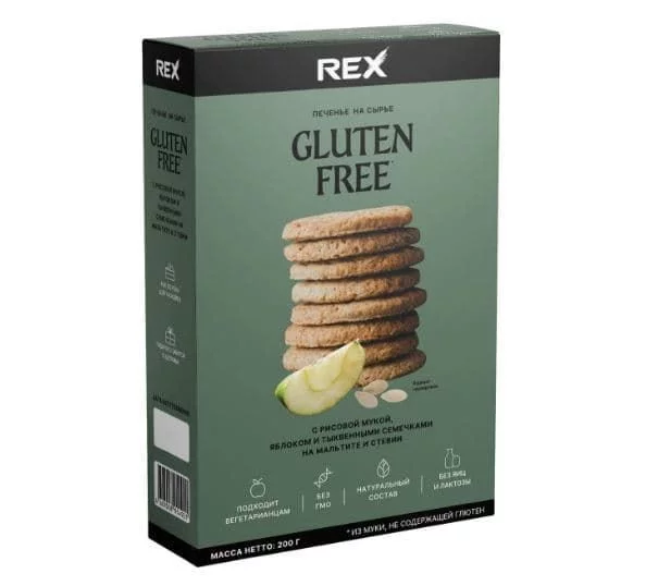 ProteinRex Печенье без Глютена 200g фото