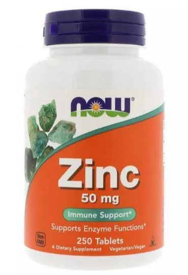 NOW Zinc Gluconate 50 mg 250 tabs фото