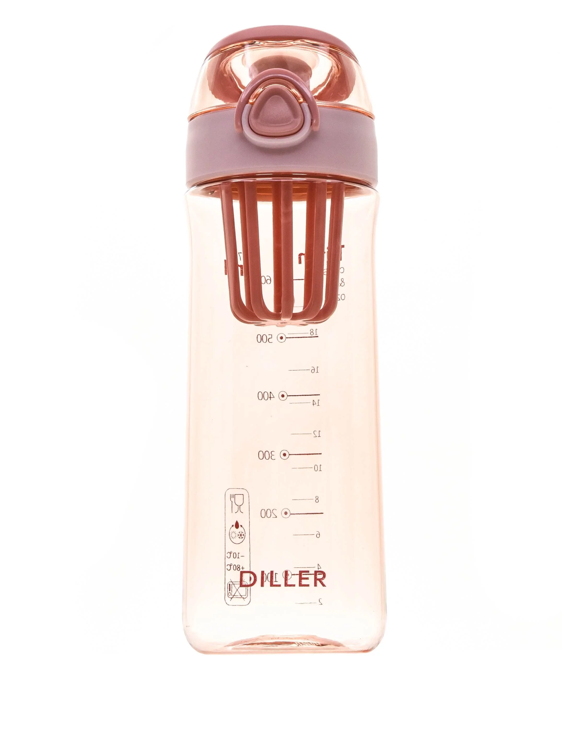 Бутылка для воды Diller D38-700 ml (Розовый) фото