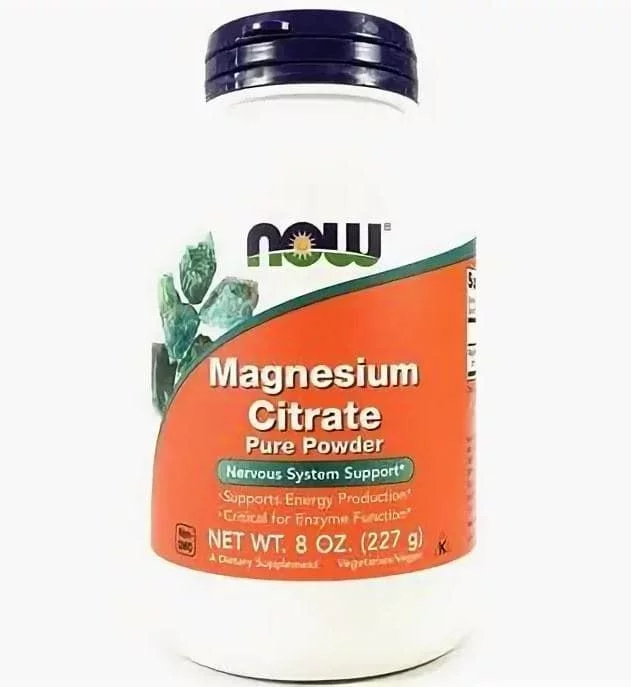 NOW Magnesium Citrate Powder 227g фото