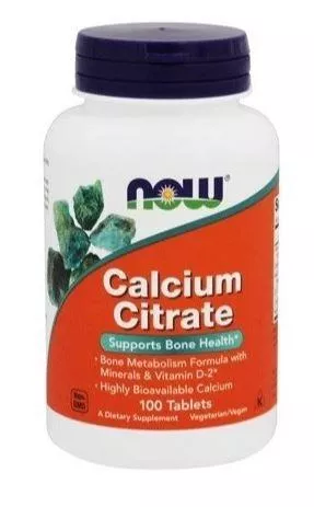 NOW Calcium Citrate 100 tabs фото
